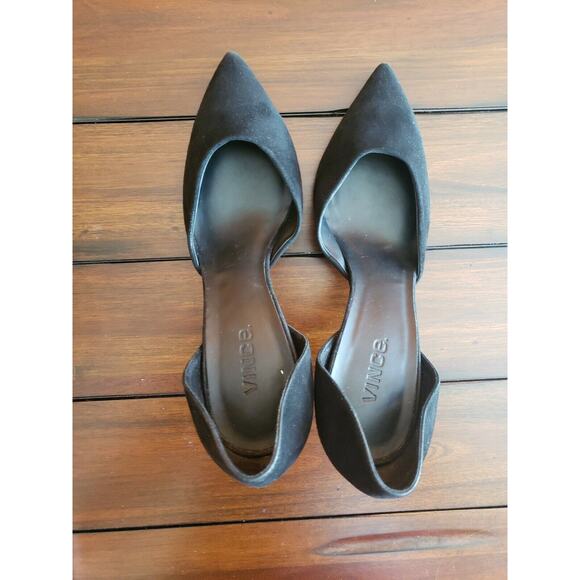 Vince Women's Black Suede Classic Pumps Shoes Size 9.5 M - Picture 9 of 12